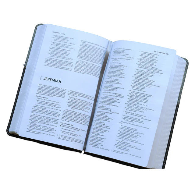 NIV Premium Gift Bible – Black/Gray Comfort Print ; Neriah's Light