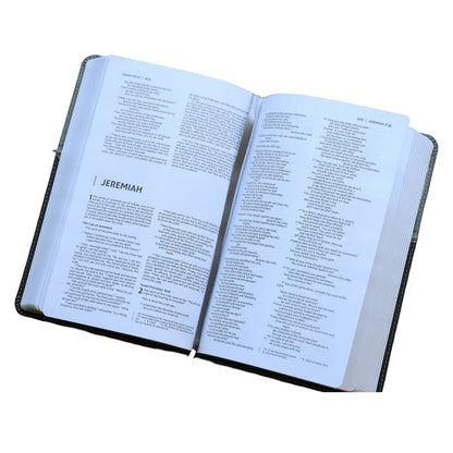 NIV Premium Gift Bible – Black/Gray Comfort Print ; Neriah's Light