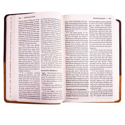 NIV Holy Bible – Chocolate & Amber Large Print ; Neriah's Light