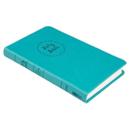 NIV Thinline Bible – Teal Faux Leather Comfort Print; Neriah's Light