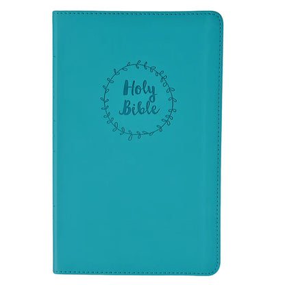 NIV Thinline Bible – Teal Faux Leather Comfort Print; Neriah's Light