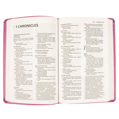 NIV Value Thinline Bible – Pink Comfort Print: Neriah's Light