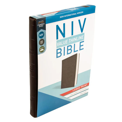 NIV Thinline Bible – Faux Leather Large Print Comfort; Neriah's Light