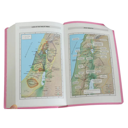 NIV Gift & Award Bible – Pink Red Letter Comfort Print; Neriah's Light