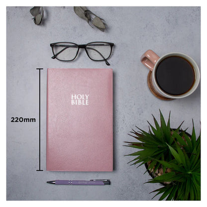 NIV Gift & Award Bible – Pink Red Letter Comfort Print; Neriah's Light