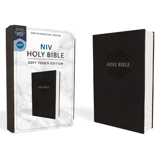 NIV Holy Bible – Black Soft Touch Leather Comfort; Neriah's Light