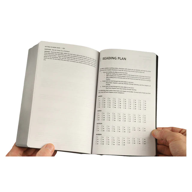 NIV Holy Bible – Black Soft Touch Leather Comfort; Neriah's Light
