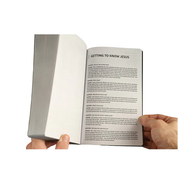 NIV Holy Bible – Black Soft Touch Leather Comfort; Neriah's Light