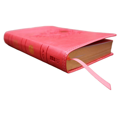 NIV Premium Youth Gift Bible – Coral Red Letter; Neriah's Light