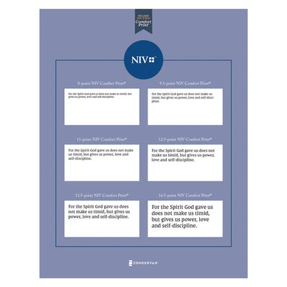 NIV Tan Imitation Leather Personal Size Student Bible Comfort Print