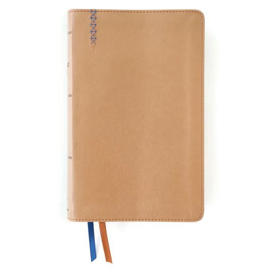 NIV Tan Imitation Leather Personal Size Student Bible Comfort Print