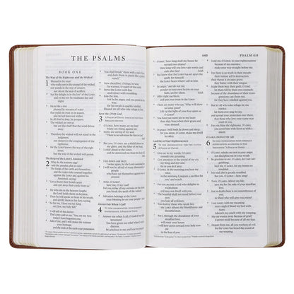 ESV Standard Bible – Tan Brown Faux Leather Edition ; Neriah's Light