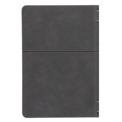 Trust Him Grey Faux Leather Journal