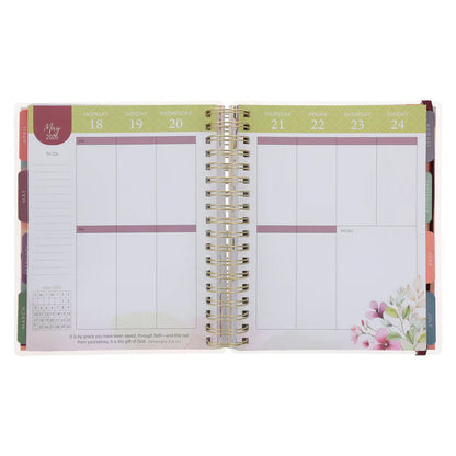 2026 Diary - 18-Month Planner for Women - Grace upon Grace - Wirebound
