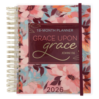 2026 18-Month Planner for Women – Grace Upon Grace – Wirebound | Neriah’s Light