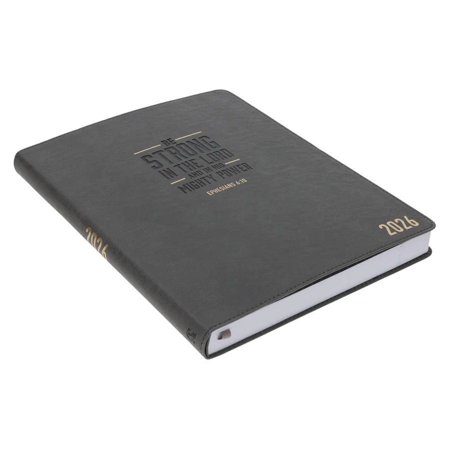 Neriah's Light – 2026 A4 Executive Daily Planner Be Strong in the Lord
