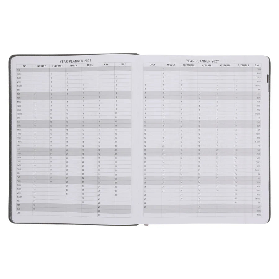 Neriah's Light – 2026 A4 Executive Daily Planner Be Strong in the Lord
