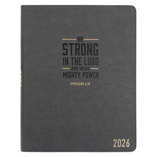 Neriah's Light – 2026 A4 Executive Daily Planner Be Strong in the Lord