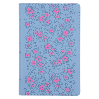 NLV Ligblou Pienk Blomm; Bybel met Duimgrepe; Neriah’s Light
