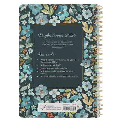 2026 Dagboek - Dagbeplanner - Wees Stil en Weet - Ringbind