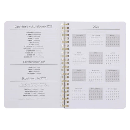 2026 Dagboek - Dagbeplanner - Ek Weet Wat Ek vir Julle Beplan - Ringbind