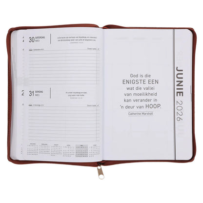 Neriah’s Light; 2026 Jaarbeplanner; Die Here is My Sterkte Kunsleer