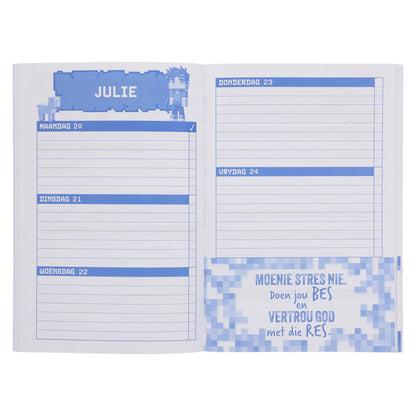 Neriah's Light – 2026 Skooldagboek vir Seuns; Sagteband Dagbeplanner