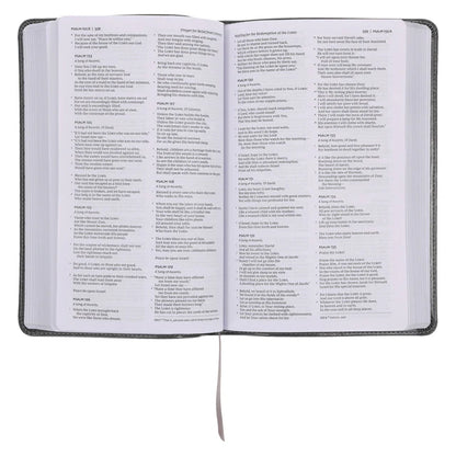 NKJV Deluxe Gift Bible Red Letter Gray (Comfort Print)(Imitation Leather)