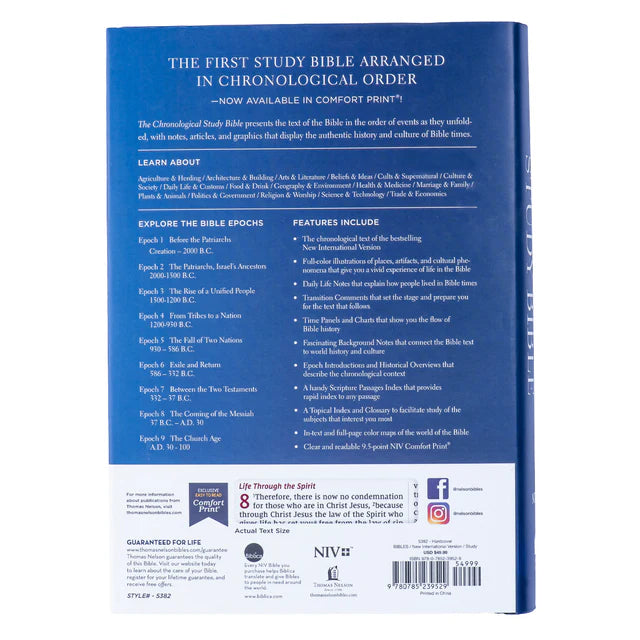 NIV Chronological Study Bible – Comfort Print; Neriah's Light