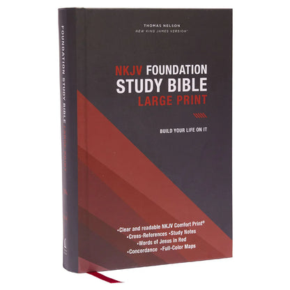 NKJV Foundation Study Bible | Large Print Hardcover Edition