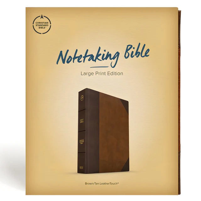 Neriah’s Light: CSB Notetaking Bible; Brown & Tan Large Print Edition