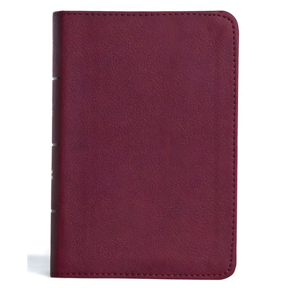 Neriah’s Light: CSB Compact Reference Bible; Cranberry Large Print