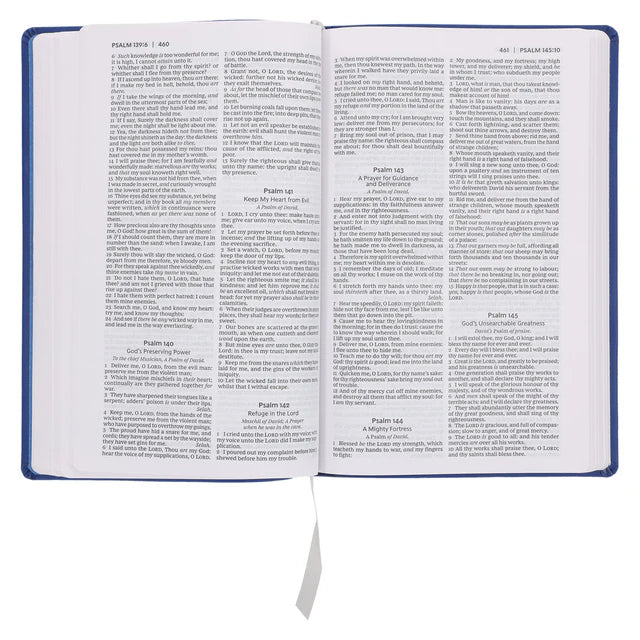 KJV Blue Imitation Leather Value Ultra Thinline Bible Comfort Print