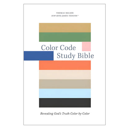 NKJV Color Code Study Bible | Red Letter Hardcover Edition