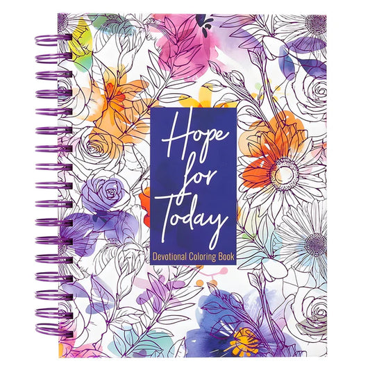 Hope for Today: Devotional Coloring Book (Spiral-Bound)