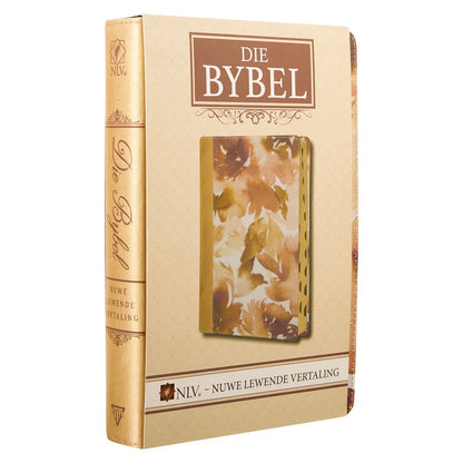 NLV Standaard Bybel | Roesbruin & Goud Linne met Duimgrepe