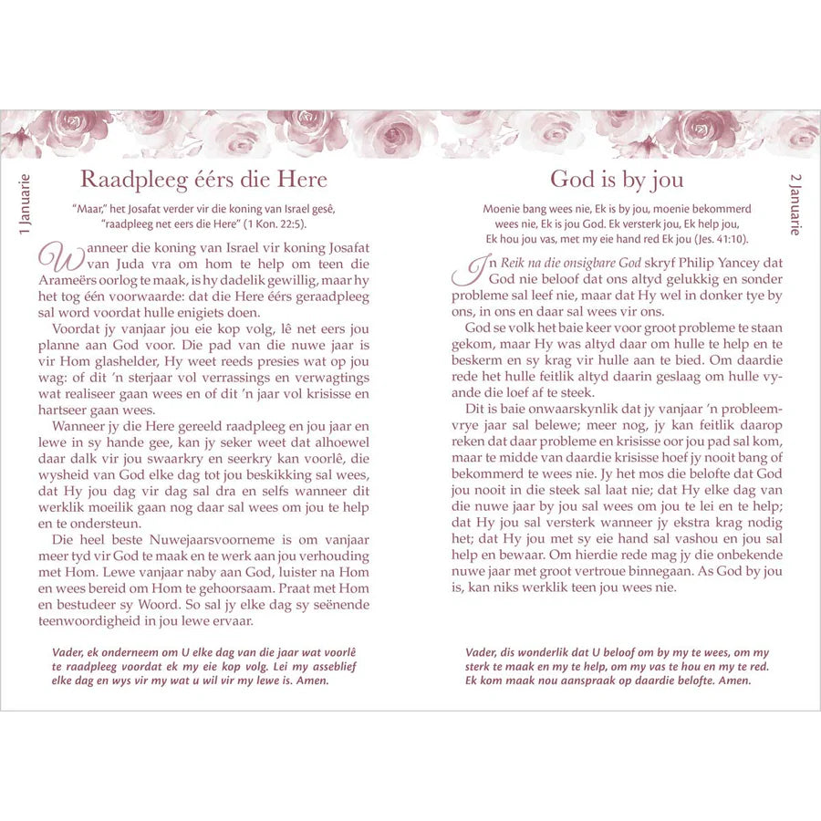 ‘N Lewe Naby God Dagboek | Grootdruk Spons Hardeband Devosieboek