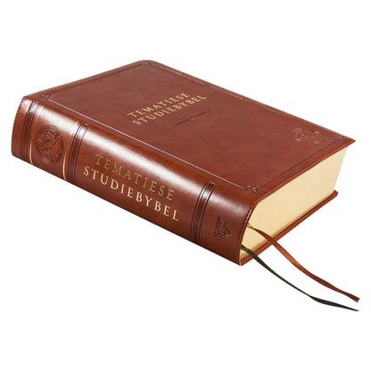 NLV Tematiese Studiebybel – Neutbruin Kunsleer | Afrikaanse Bybelstudie