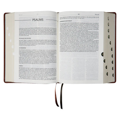 NLV Tematiese Studiebybel – Neutbruin Kunsleer | Afrikaanse Bybelstudie