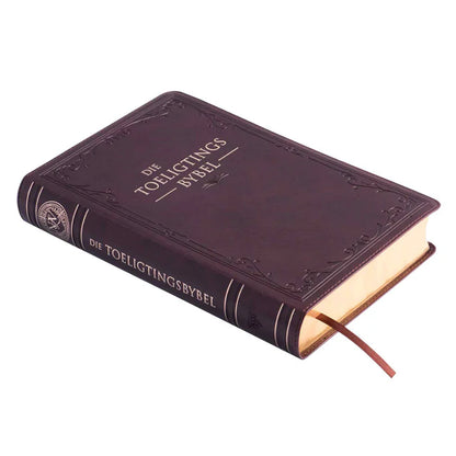 NLV Donkerbruin Kunsleer Toeligtingsbybel; Study Bible; Neriah’s Light