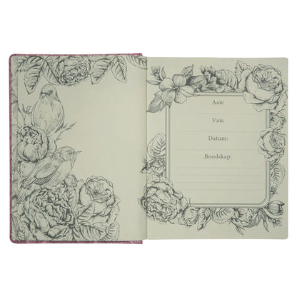 NLV Kreatiewe Joernaal-Bybel – Pienk Hardeband; Afrikaans; Neriah’s Light