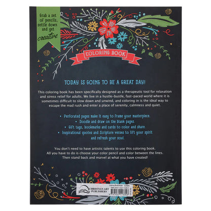 Today Is Going To Be A Great Day Coloring Book (Paperback)
