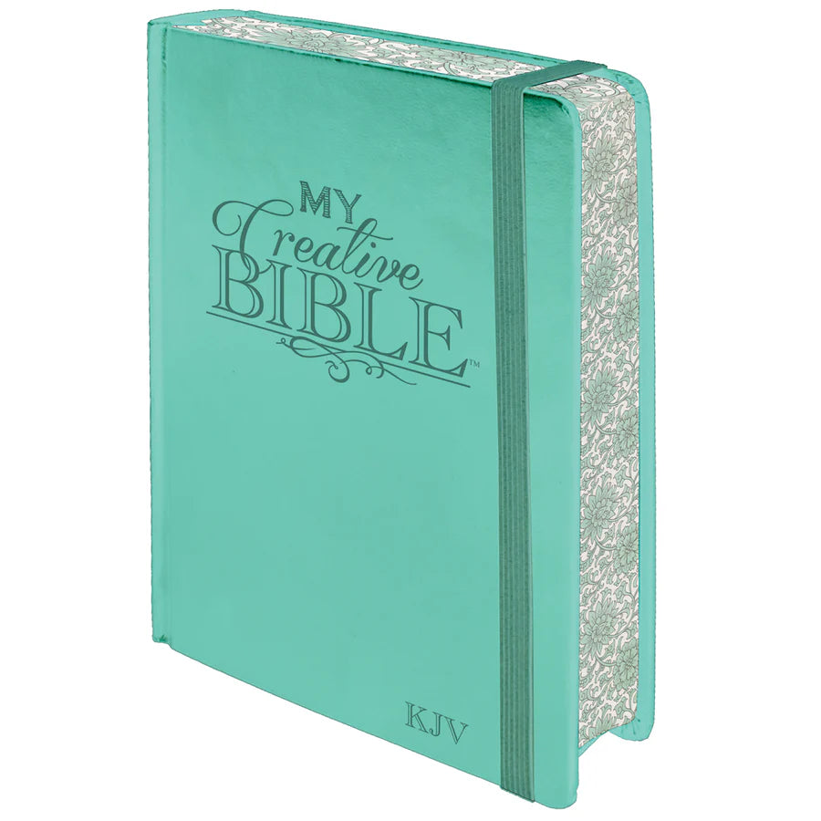 KJV Creative Journaling Bible | Aquamarine Faux Leather Hardcover