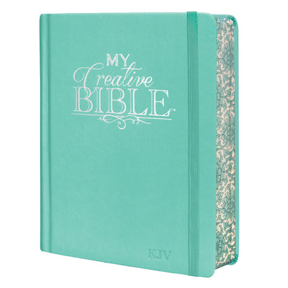 KJV Creative Journaling Bible | Aquamarine Faux Leather Hardcover