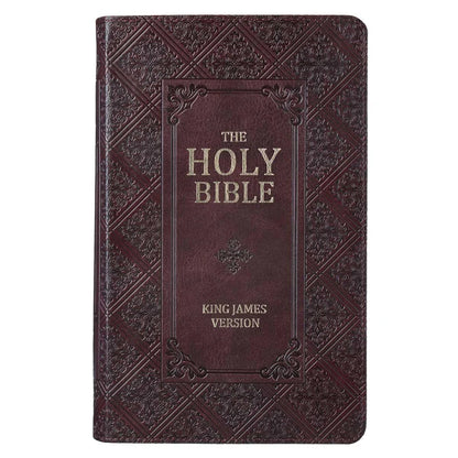 KJV Brown Study Bible | Giant Print Red Letter Indexed Edition