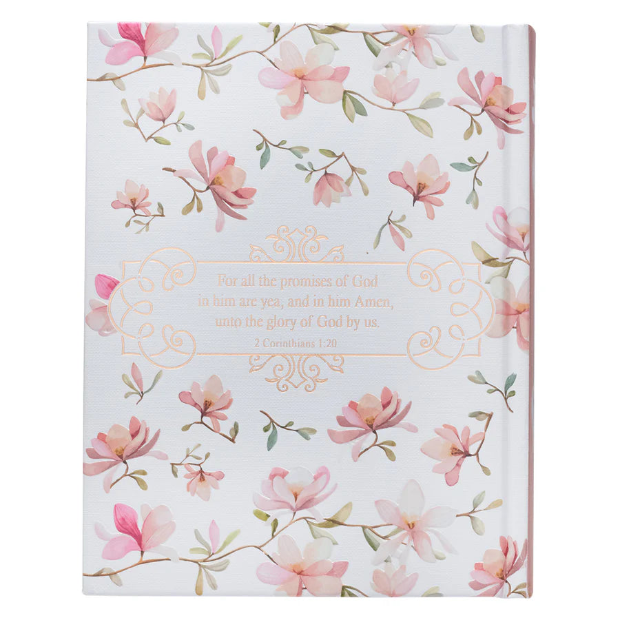 KJV Promise Journaling Bible | Flower Garland Faux Leather Hardcover