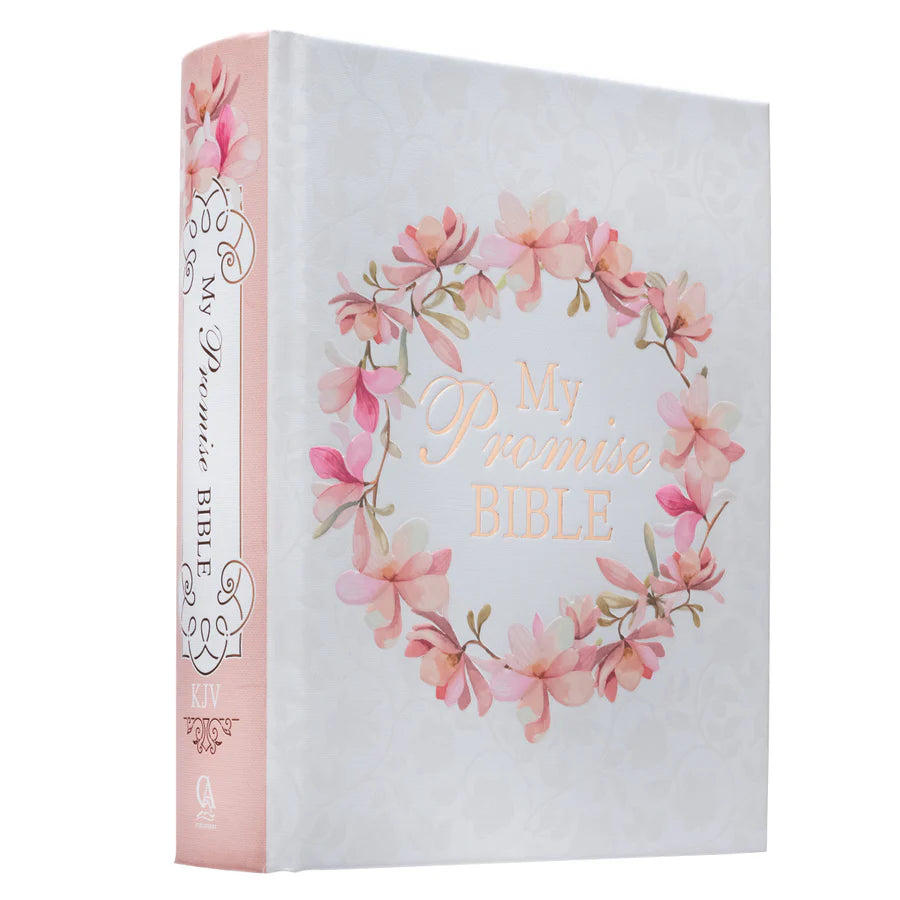KJV Promise Journaling Bible | Flower Garland Faux Leather Hardcover