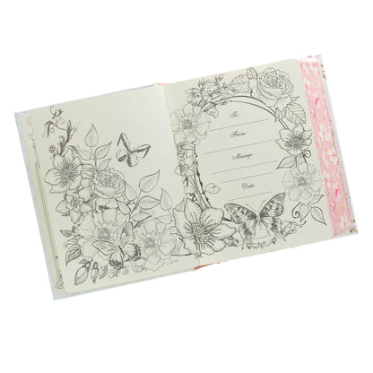 KJV Promise Journaling Bible | Flower Garland Faux Leather Hardcover