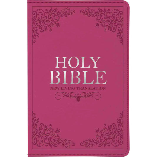 NLT Standard Bible – Pink Faux Leather; Thumb Index; Neriah’s Light