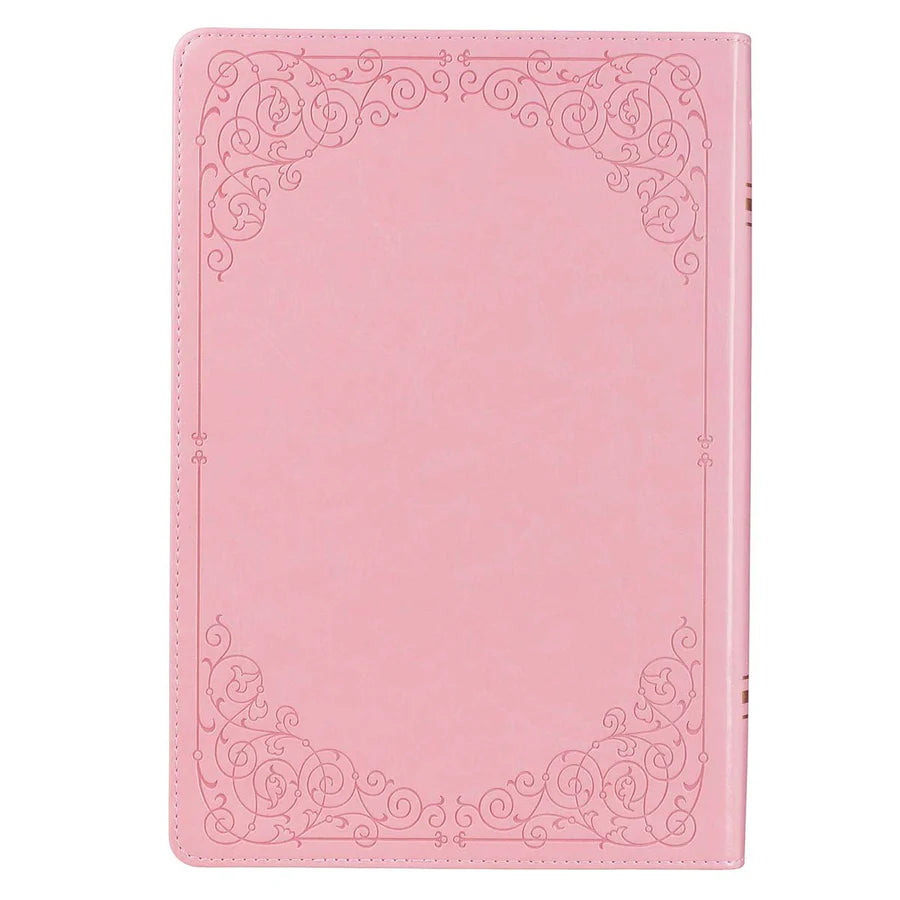 KJV Pink Study Bible | Giant Print Faux Leather Indexed Edition